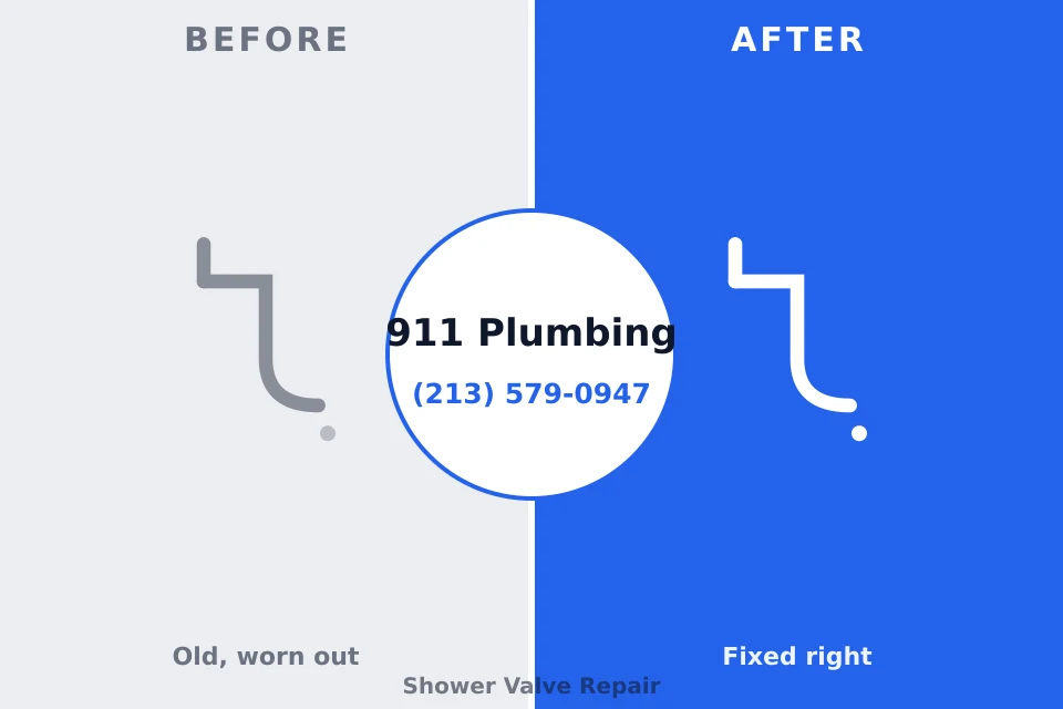 Before and after: plumbing repair Slayton, MN
